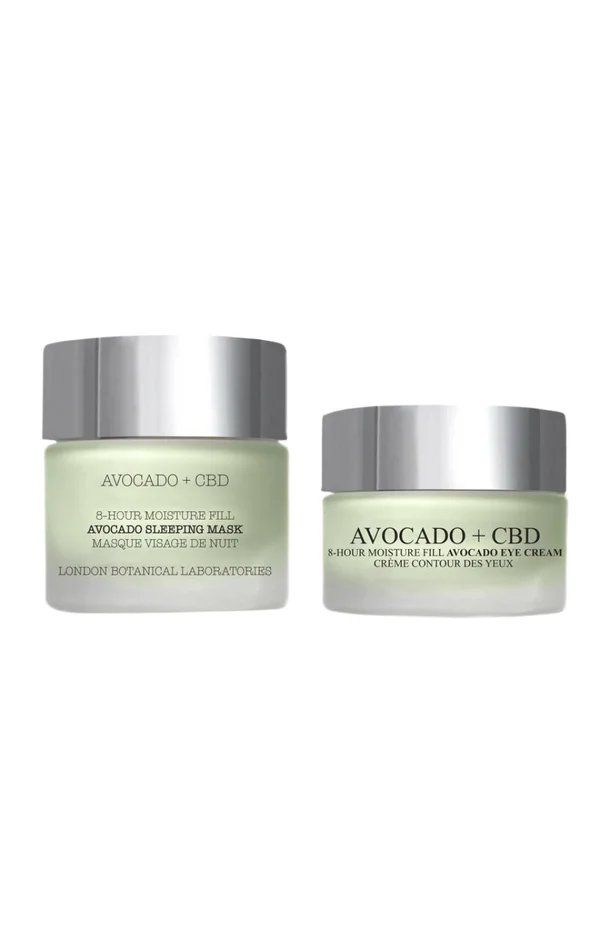 Duo hydratant & antioxydant – Avocat & CBD – 2 produits