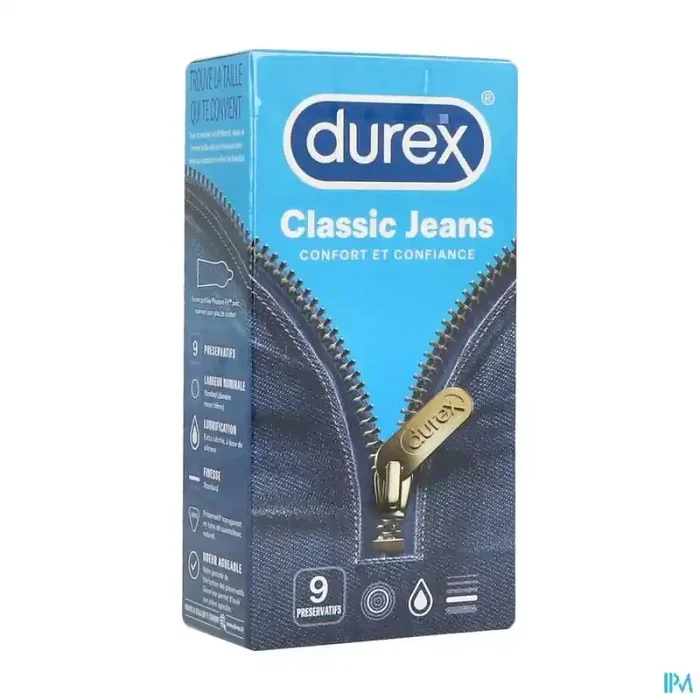 Durex classic jeans preservatif 9