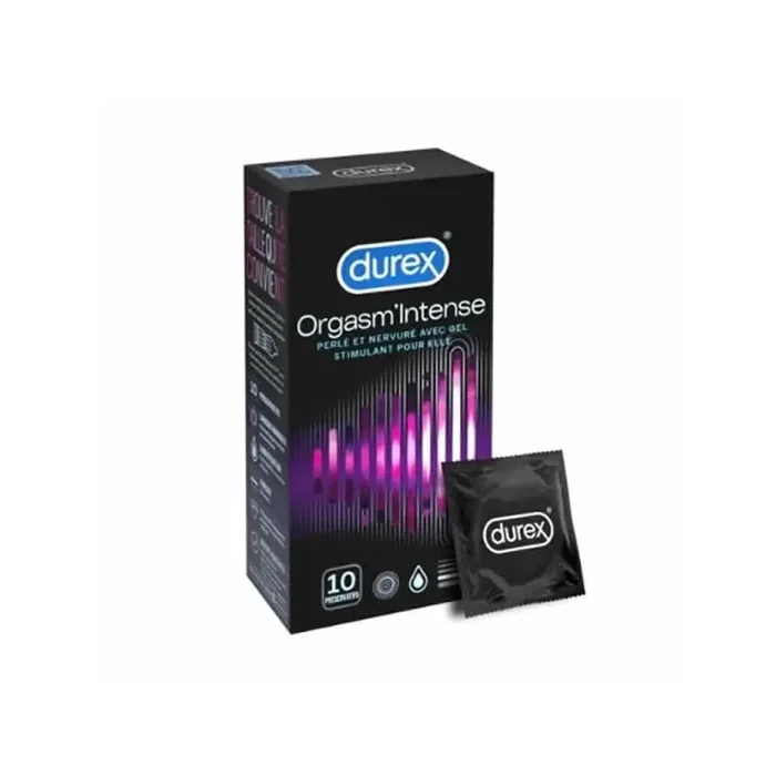 Durex Orgasm‘Intense 10 preservatifs perles et nervures