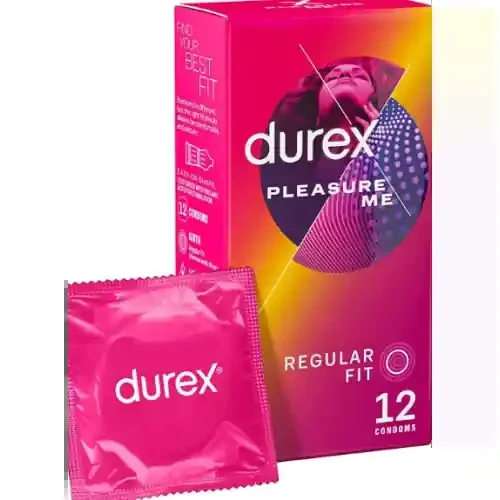 DUREX PLEASURE ME Texture Perlée Nervurée – 12 Préservatifs