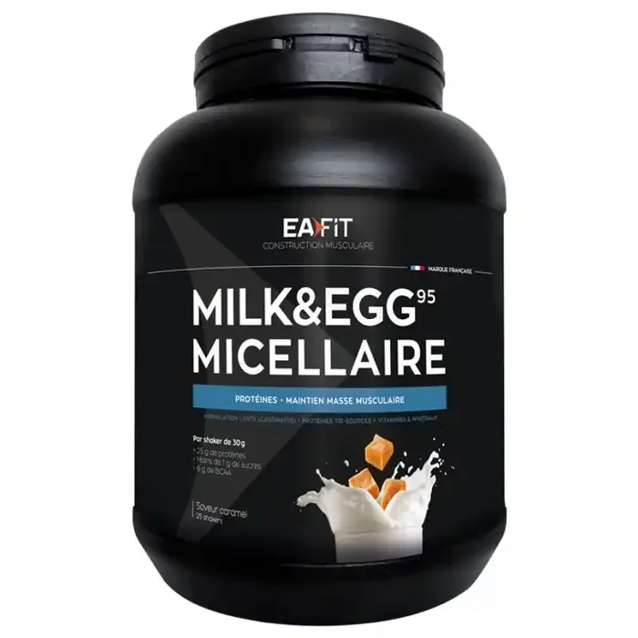 Eafit milk & egg 95 micellaire saveur caramel 750g