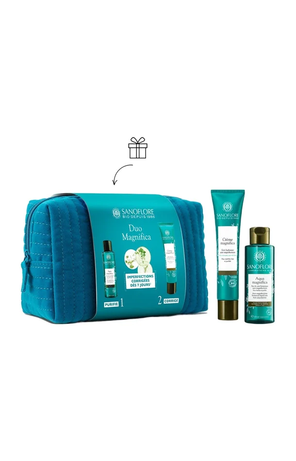 Eau de soin & crème anti-imperfection bio – Magnifica – Peaux mixtes à grasses