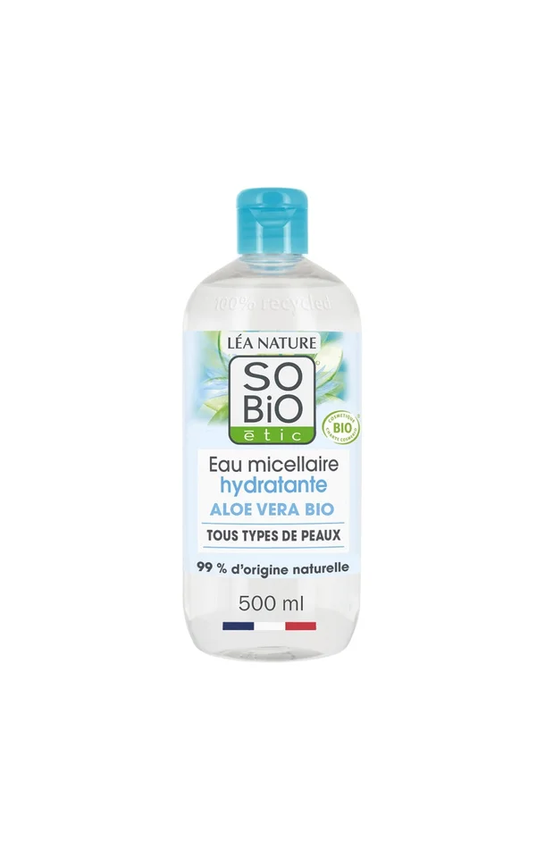 Eau micellaire hydratante bio – Aloe vera – Visage