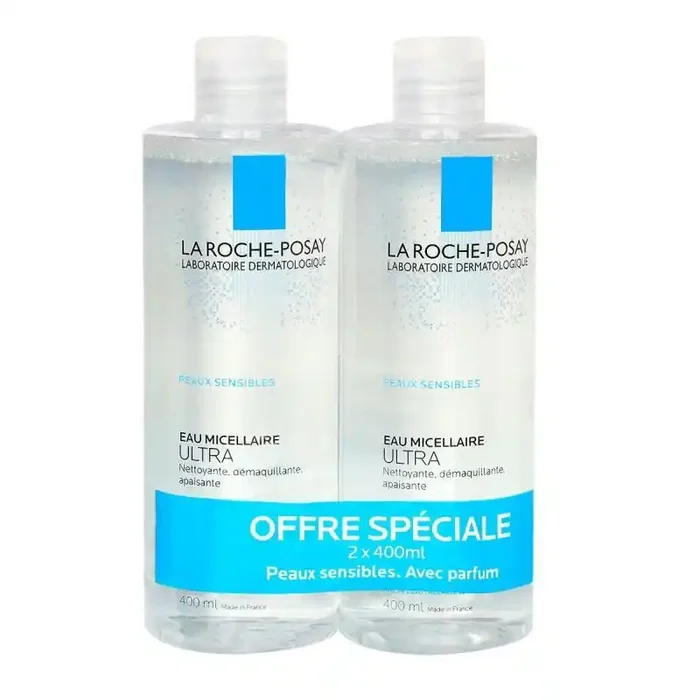 Eau micellaire peau sensible La Roche Posay lot de 2×400 mL