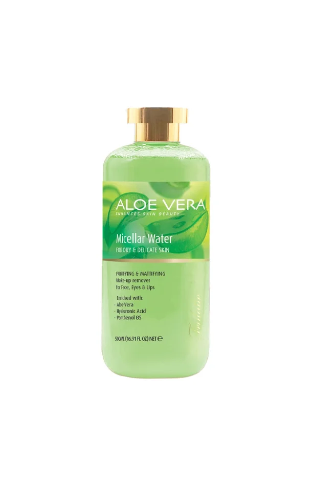 Eau micellaire purifiante & matifiante – Aloe vera – Visage