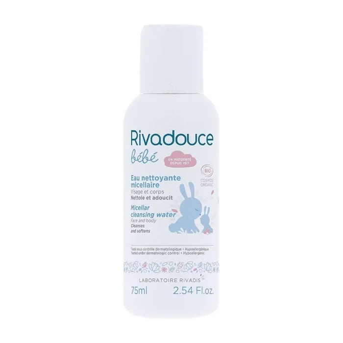 Eau nettoyante micellaire Bio 75ml Bébé Visage et corps Rivadouce