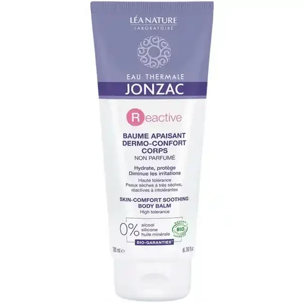 Eau thermal jonzac Reactive Baume Apaisant Dermo-Confort Corps Bio 200 ml