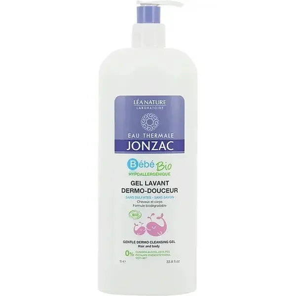 Eau Thermale Jonzac Bébé Bio Gel Lavant Dermo-Douceur 1L