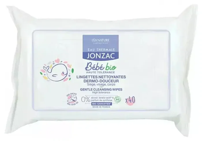 Eau thermale Jonzac Lingettes Nettoyantes Dermo-Douceur