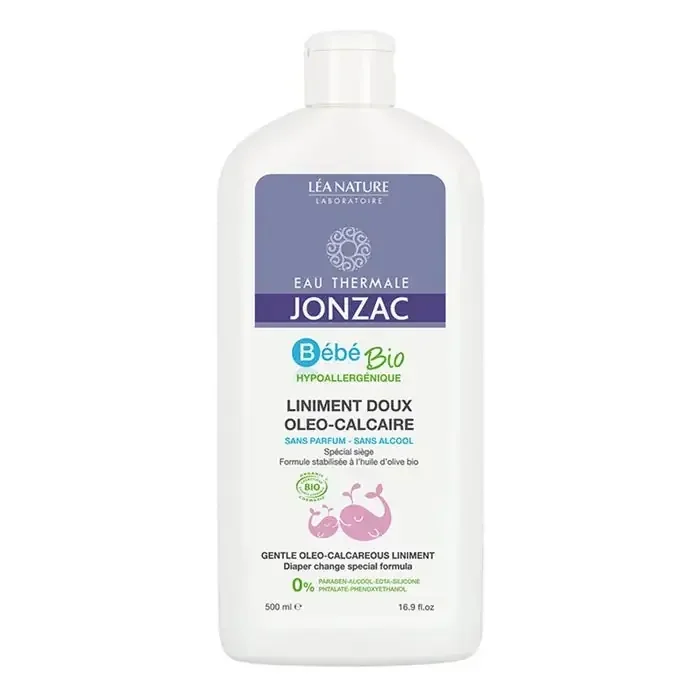 Eau thermale Jonzac Liniment Doux Oleo Calcaire Special Siege Bio Bebe 500ml