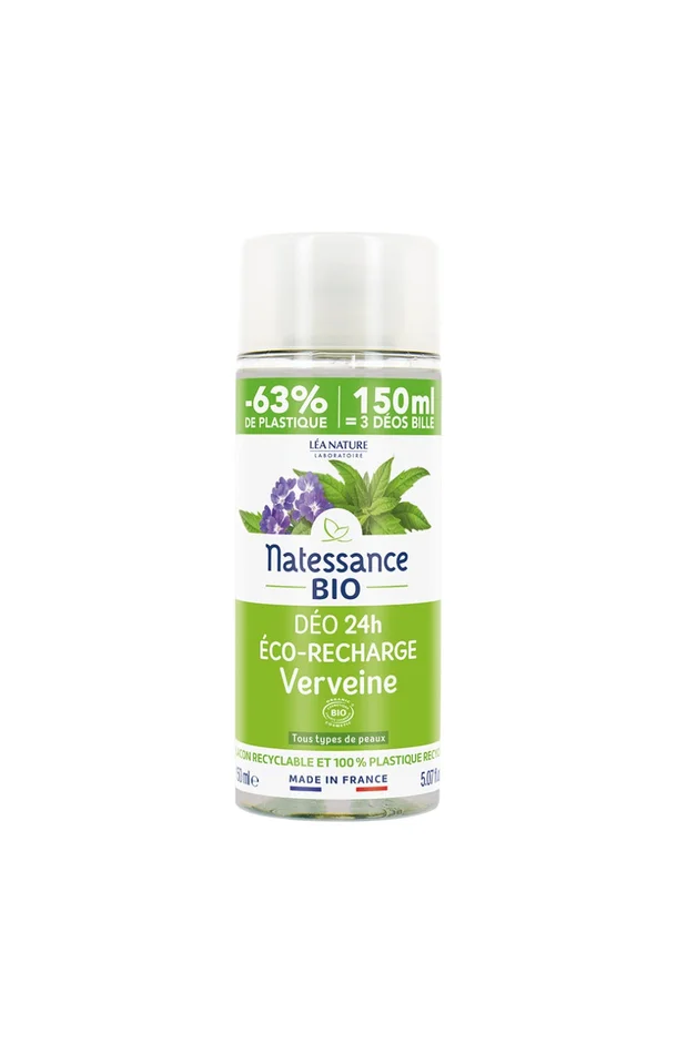 Eco-recharge déodorant bio – Verveine – 150 ml