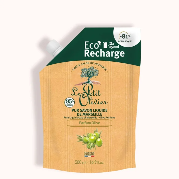 Eco-Recharge Pur Savon Liquide de Marseille – Parfum Olive