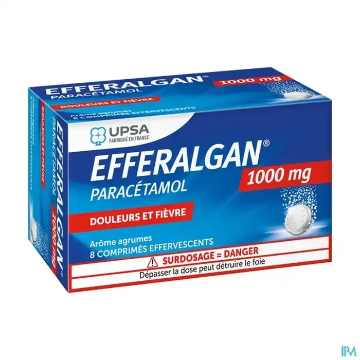 Efferalgan 1000mg comprimé effervescent 8