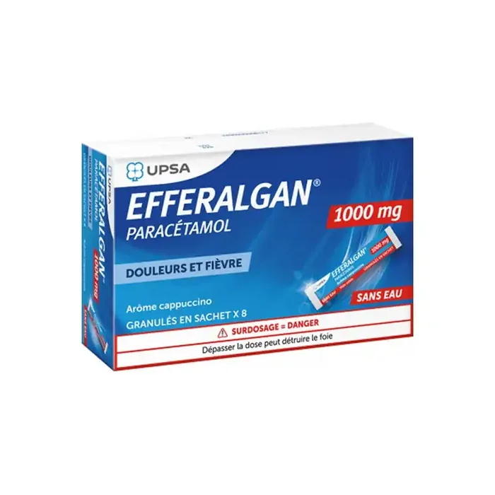 Efferalgan fruits rouges 1000mg 8 sachets granules