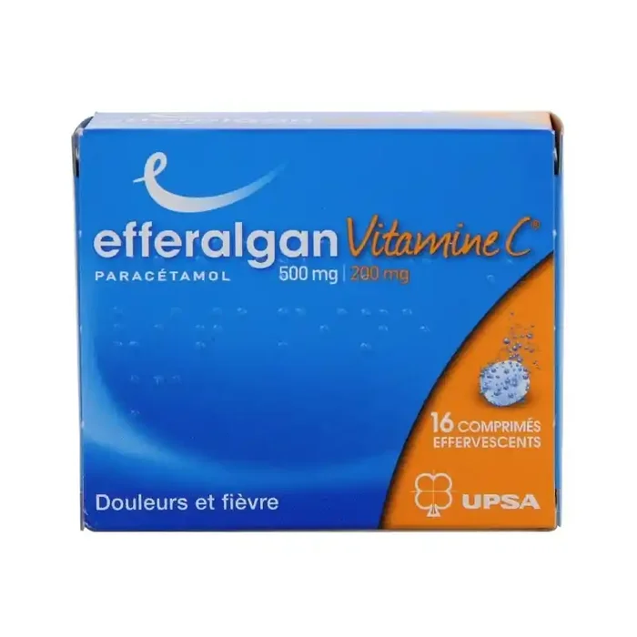 Efferalgan vitamine C 500mg/200mg 16 comprimes effervescents