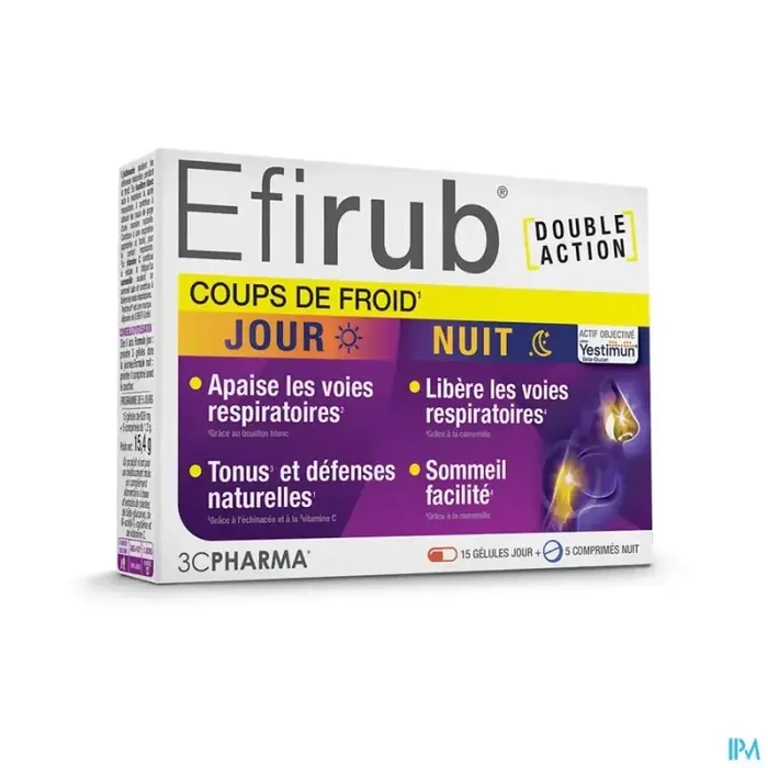 Efirub coups de froid jour / nuit comprimé 20