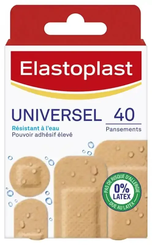 Elastoplast Pansements Universel 40 Pansements 4 Tailles