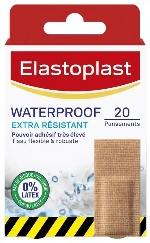 Elastoplast Pansements Waterproof Extra Résistant 20 Pansements