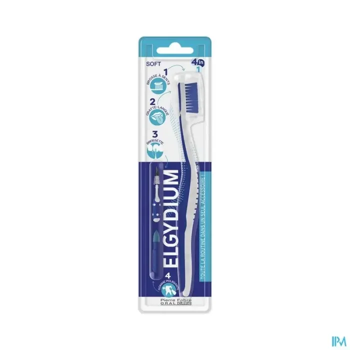 Elgydium 4in1 brosse à dents souple
