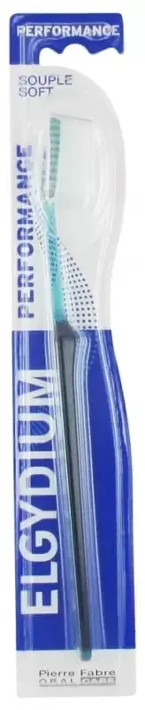 Elgydium Brosse à Dents Performance Souple – Couleur Vert
