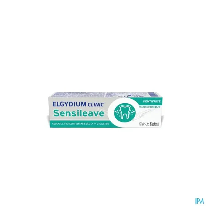 Elgydium clinic sensileave gel dentifrice au fluorinol menthole 50ml