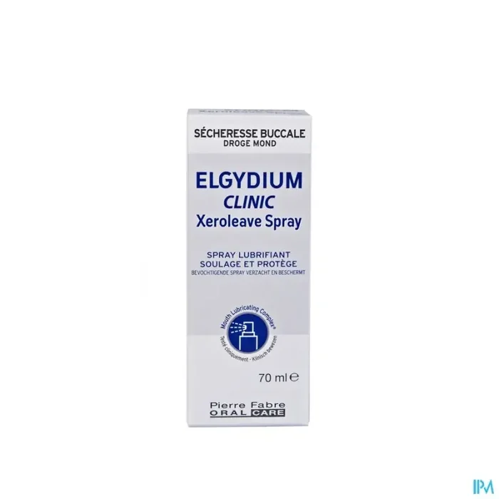 Elgydium clinic xeroleave spray buccal lubrifiant pour bouche sèche