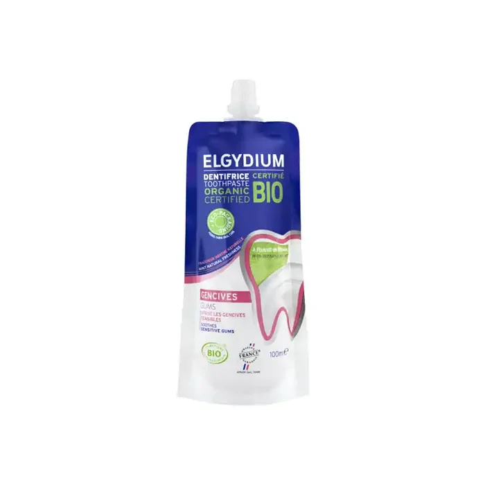 Elgydium Gencives dentifrice eco-concu certifie bio 100ml