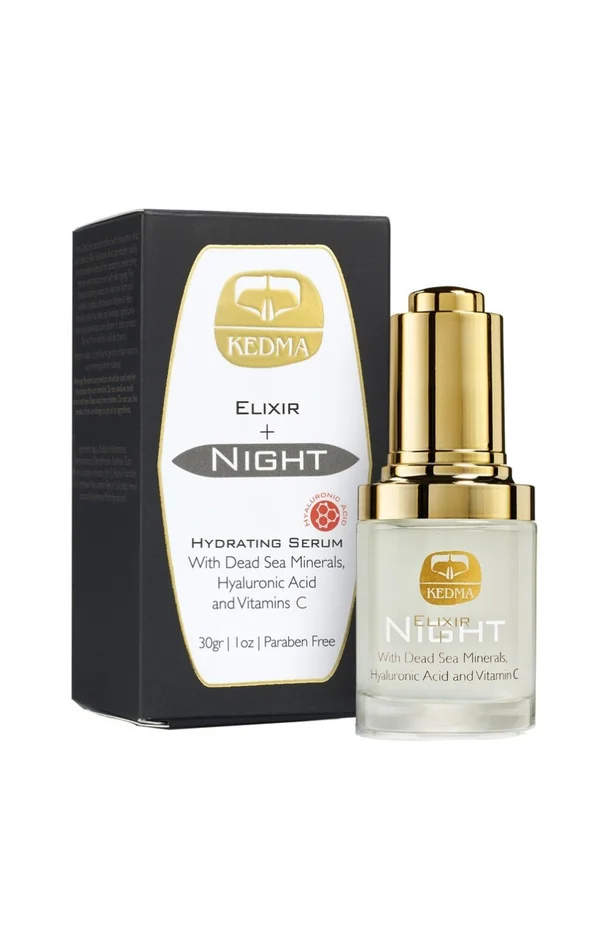 Elixir de nuit – Acide hyaluronique & vitamine C – Visage