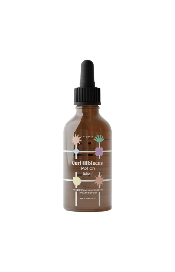 Elixir stimulateur de croissance – Curl Hibiscus – Aloe vera – Cheveux ondulés à crépus – 50 ml