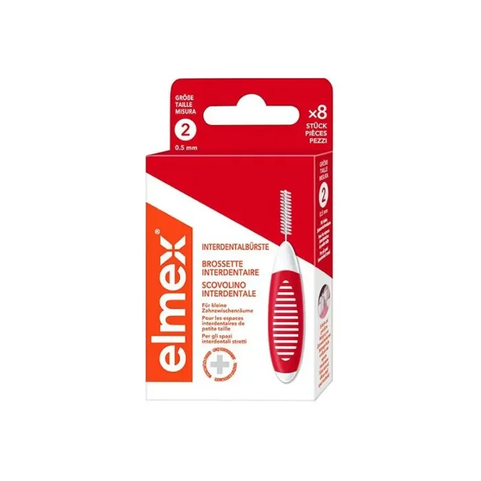 Elmex brossettes interdentaires rouge 0,5mm taille 2