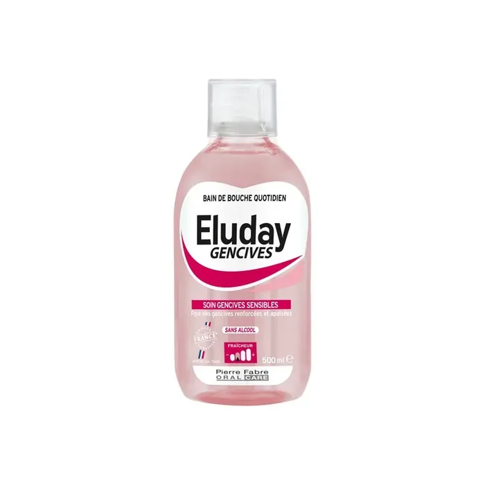 Eluday gencives bain de bouche quotidien 500ml
