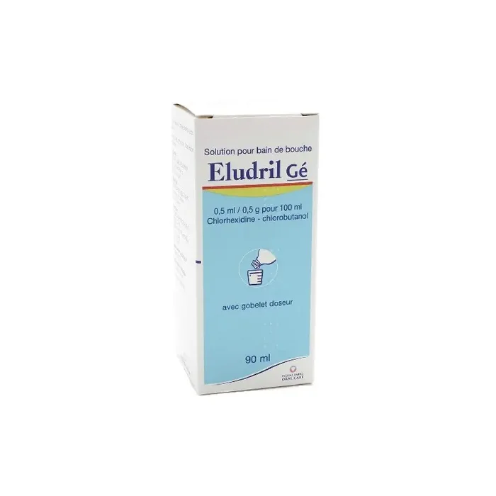 Eludril 0,5ml / 0,5g pour 100ml Solution pour Bain De Bouche 90ml