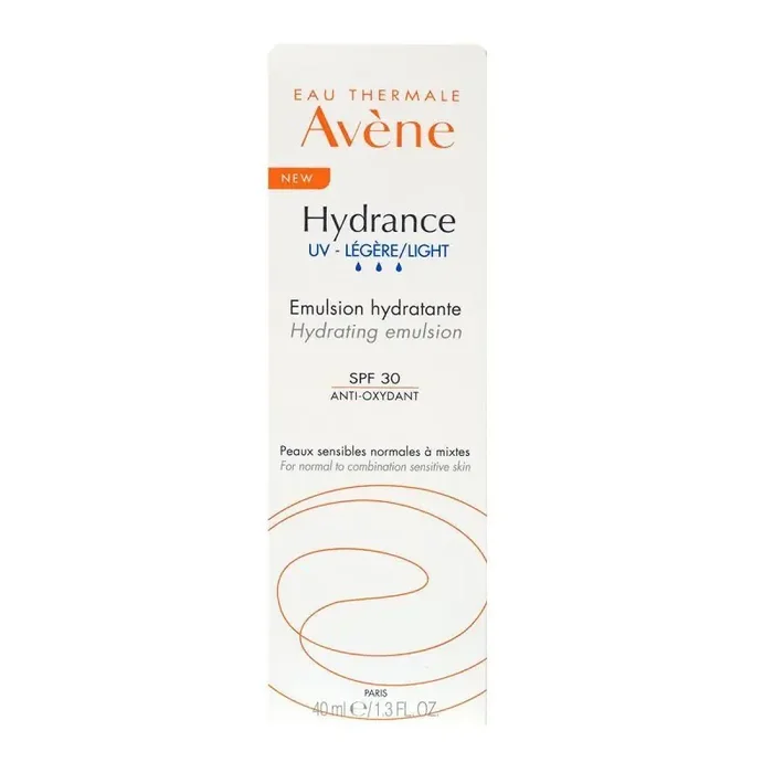 Emulsion hydratante légère Hydrance spf30 Avene, tube 40 mL