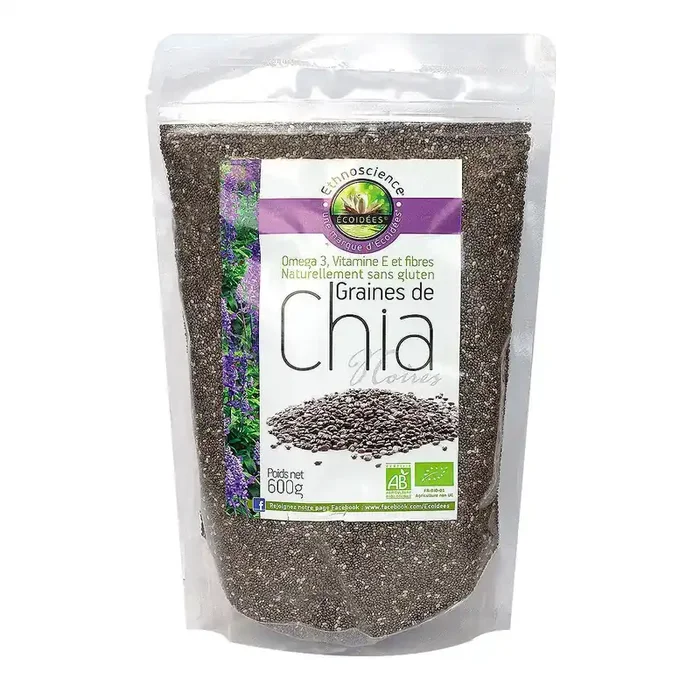 Ethnoscience graines de chia noires 600g