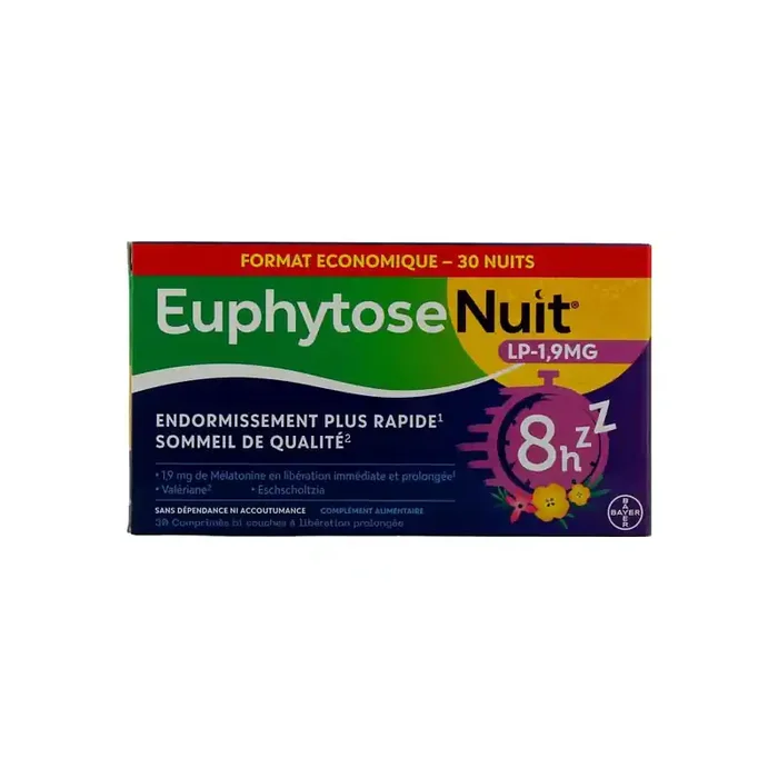 Euphytose Nuit LP 1,9mg 30 comprimes