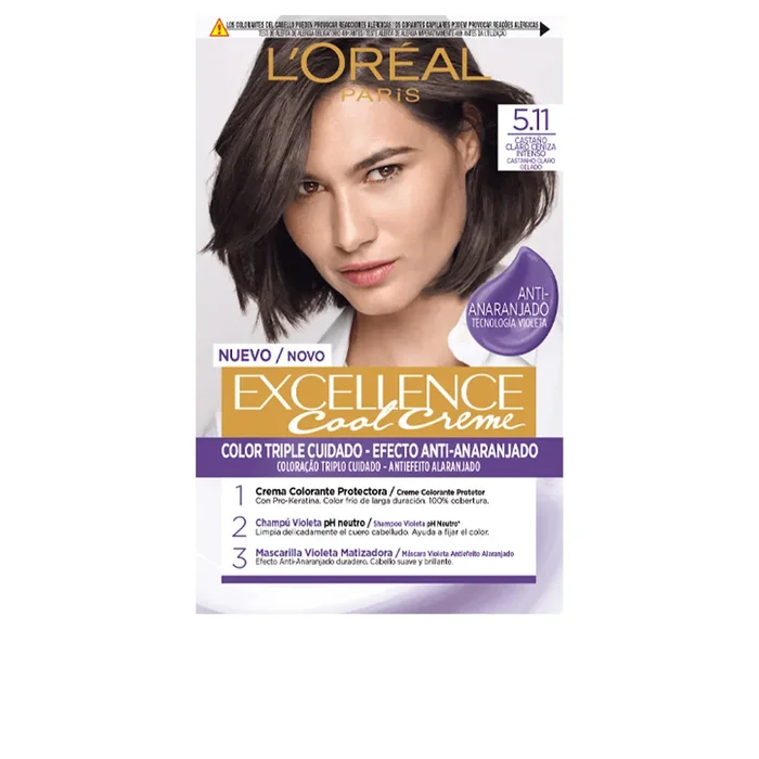 EXCELLENCE COOL colorante #5.11-castano cenere chiaro intenso 192 ml
