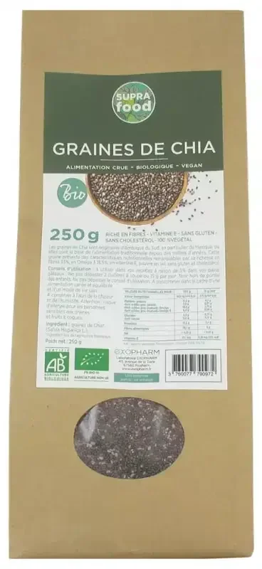 Exopharm Graines de Chia Bio* 250 g