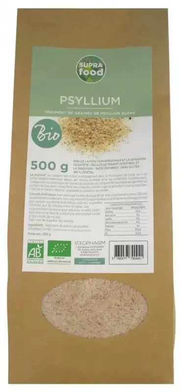 Exopharm Psyllium Tégument Blond Bio* 500 g