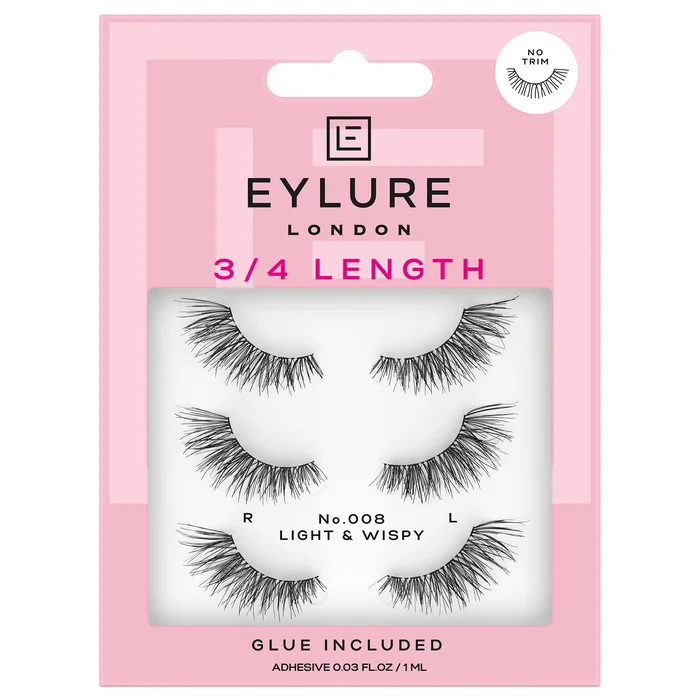 Eylure False Lashes – Fluttery Light No. 008 Multipack
