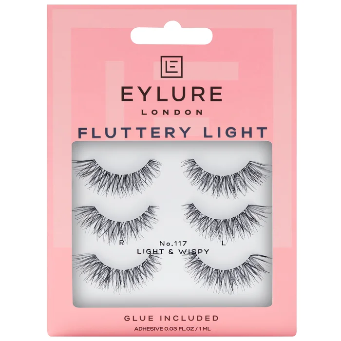 Eylure False Lashes – Fluttery Light No. 117 Multipack