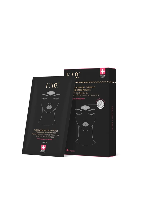 FAQ™ patchs microneedling pour le front – Acide hyaluronique – 3 paires