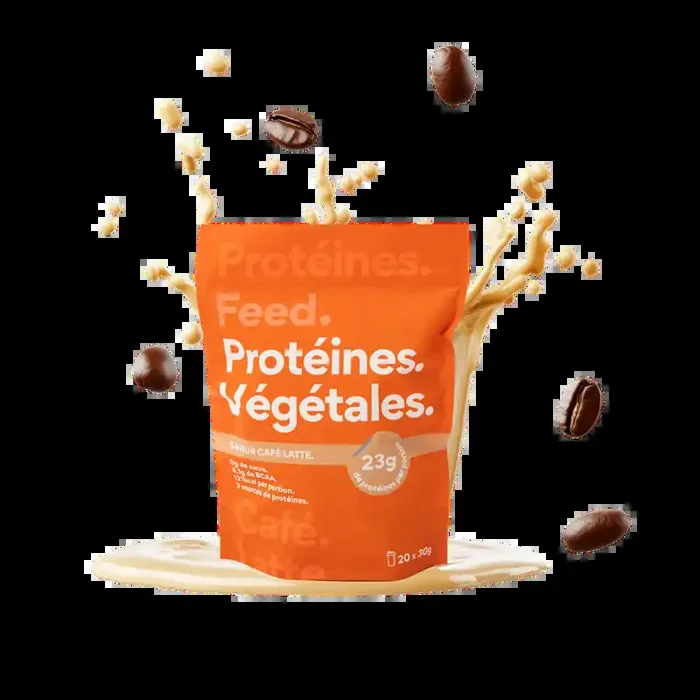 Feed Protéine Végétale Café Latte (600 g, 20 portions)