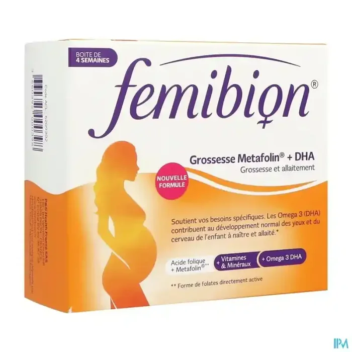 Femibion grossesse metafolin dha comprime + capsule 56