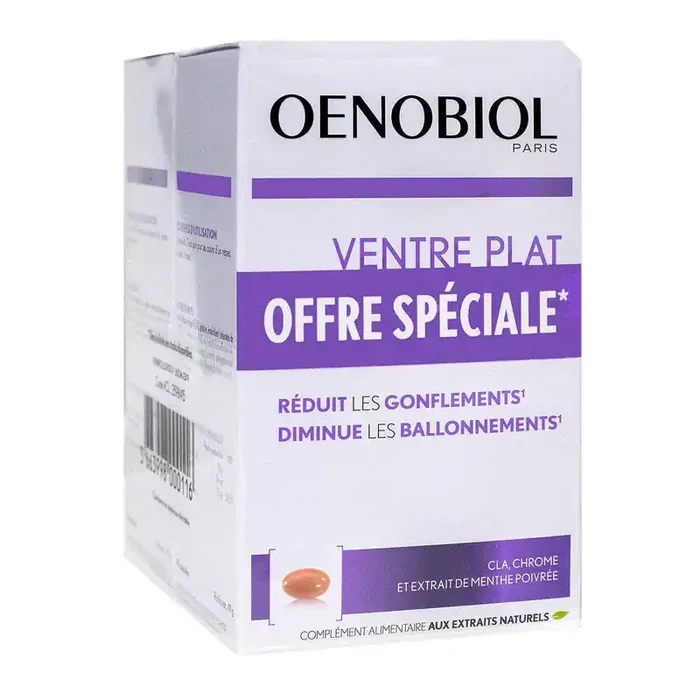 Femme 45+ ventre plat 2×60 capsules