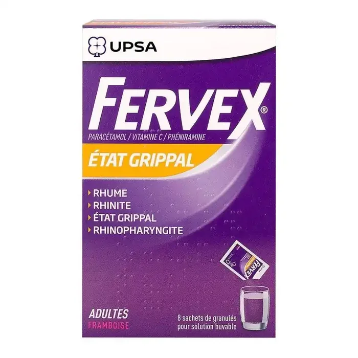 Fervex Adultes Framboise – 8 sachets