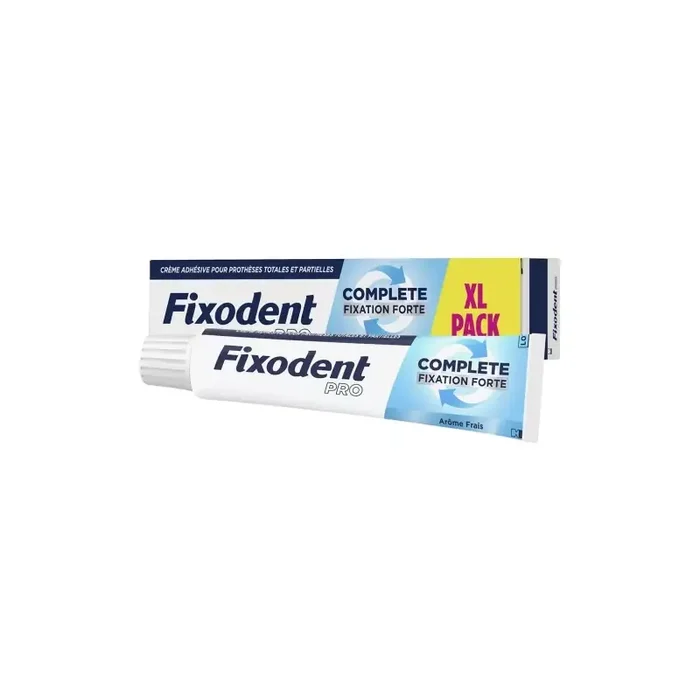 Fixodent pro complete fixation forte frais crème adhesive pour prothese dentaire 70g5