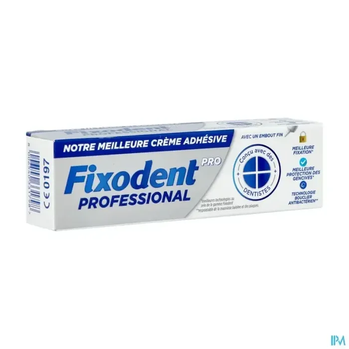 Fixodent pro professional crème adhesive premium pour prothese dentaire 40g