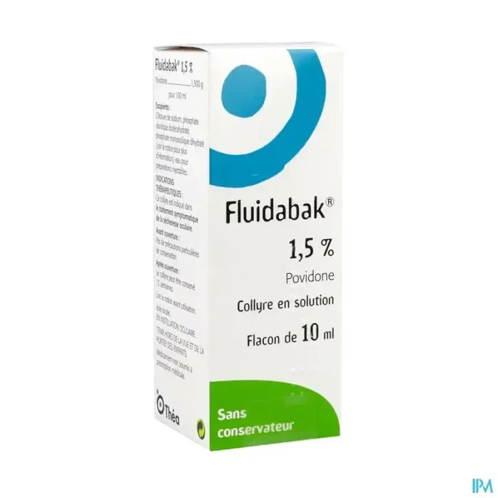 Fluidabak 1.5% collyre solution 10ml
