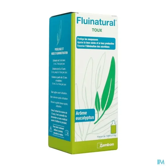 Fluinatural toux sirop eucalyptus 158ml