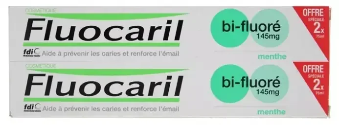 Fluocaril bi-Fluoré Menthe 2 x 75 g